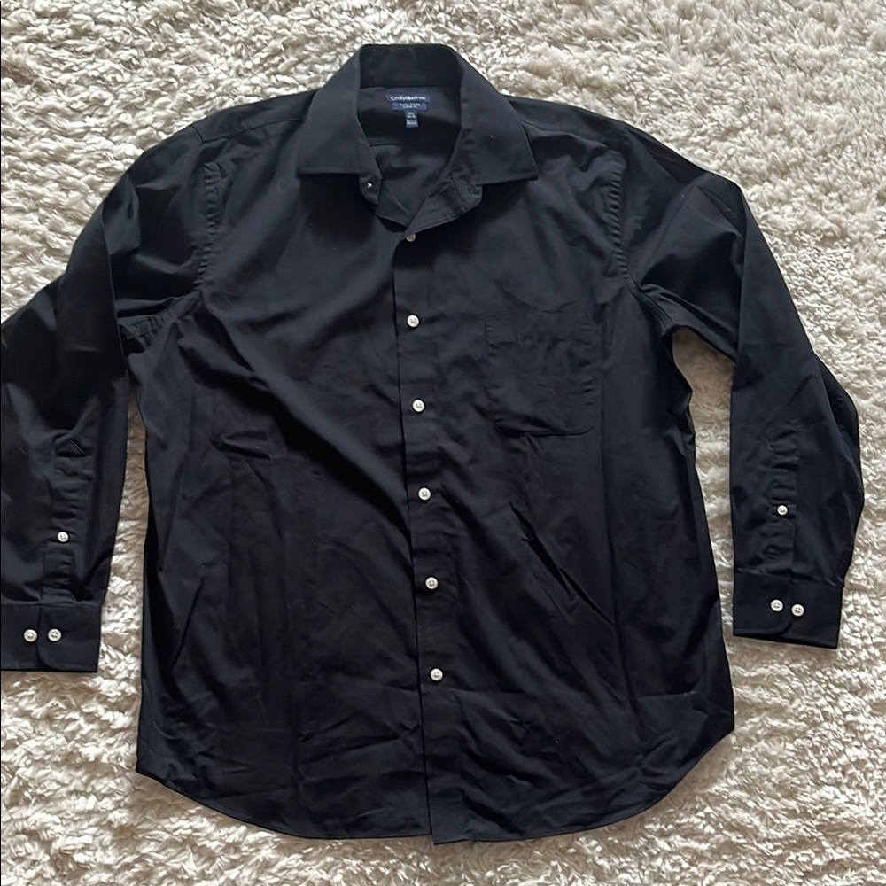 💎🌴⭐️ Croft & Barrow Men's Black Dress Shirt